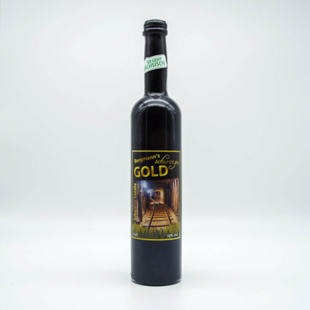 Bergmann's schwarzes Gold Schwarze Vanille Eierlikör Flasche (Produktfoto)