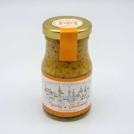 Heinke's Chilisenf im Glas (Produktfoto)