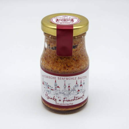 Heinke's Fruchtsenf Sauerkirsche im Glas (Produktfoto)